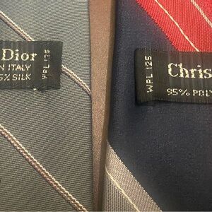 2 Christian Dior Ties